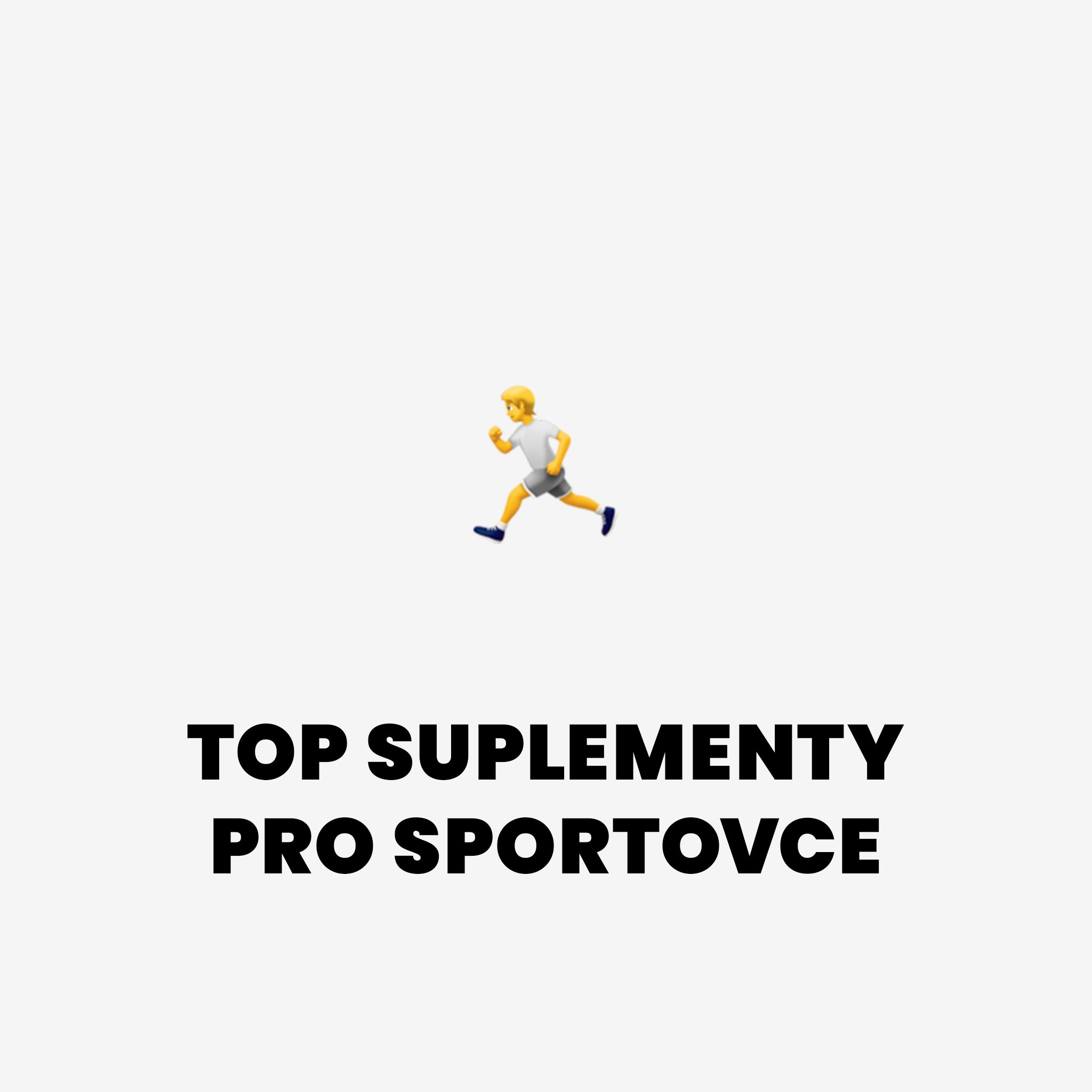 Nejlepší suplementy pro sportovce